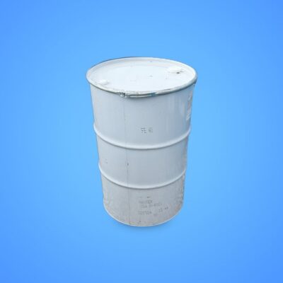 Barrel - Metal 55 Gal. Open Top with 2 Bung Holes & 2 Threaded Caps Snap Ring Metal (Food Grade)