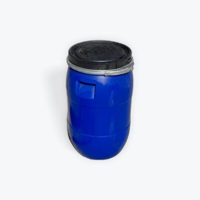 Barrel - Plastic 10 Gal. Open Top with Metal Snap On Ring (Food Grade)