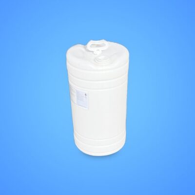 Barrel - Plastic 15 Gal. Closed Top with 2 Bung Holes & 2 Threaded Caps with Flexible Handle (Not Food Grade)