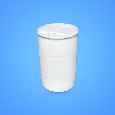 Barrel - Plastic 30 Gal. Closed Top with 2 Bung Holes & 2 Threaded Caps (Not Food Grade)