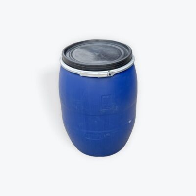 Barrel - Plastic 30 Gal. Open Top with Metal Snap On Ring (Food Grade)