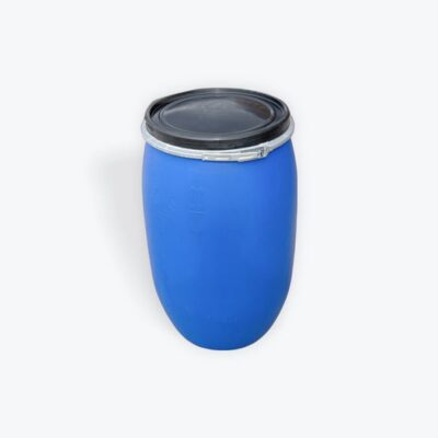 Barrel - Plastic 40 Gal. Open Top with Metal Snap On Ring (Food Grade)