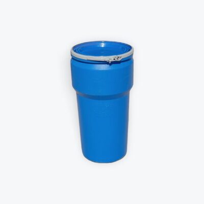 Barrel - Plastic Nesting 20 Gal. Open Top with Metal Snap On Ring (Food Grade)