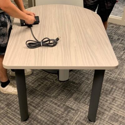 Computer Desk Table Style with Tower Rack Below 60" x 36" x 28"